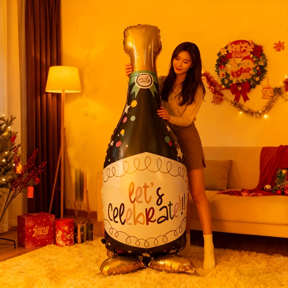 Beer And Wine Festival - 64 Inch Standing Wine Bottle Balloon