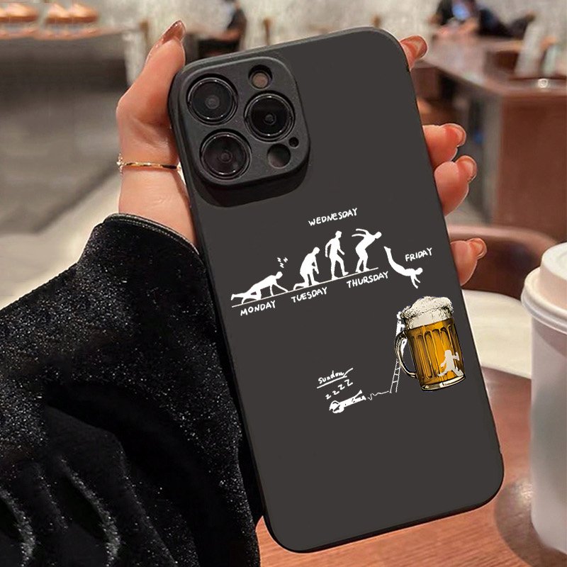 Beer & Wine Grab - Creative Beer-Themed Phone Case for Samsung