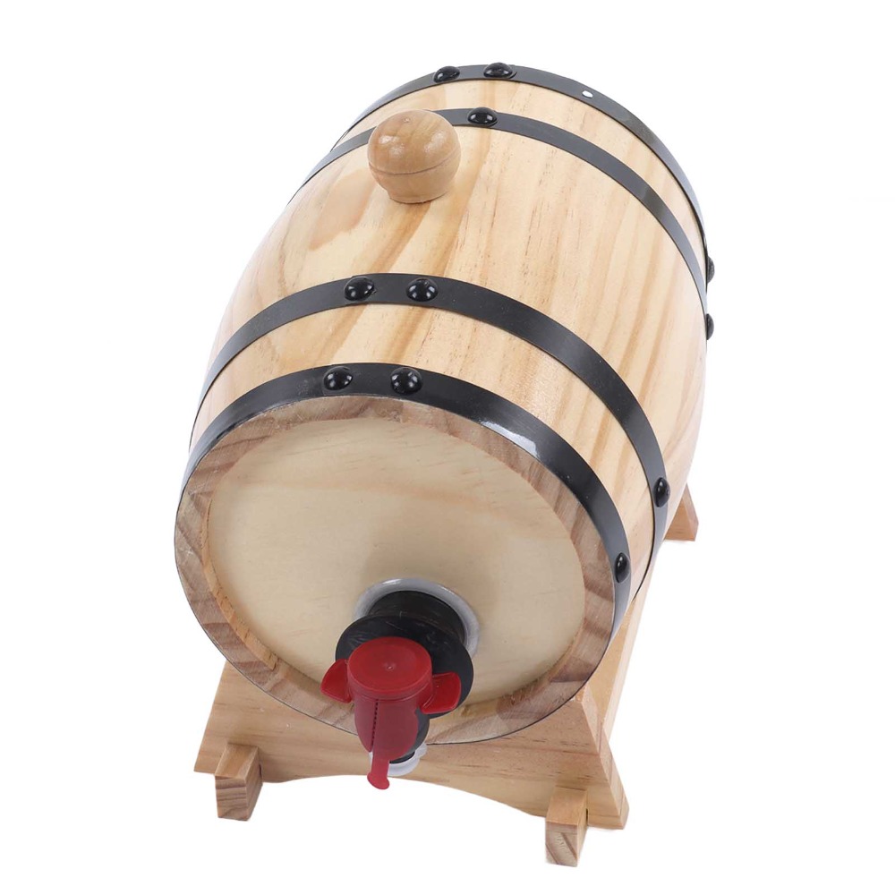 Wine Beer Whiskey - 7 piece Vintage Pine Wood Wine