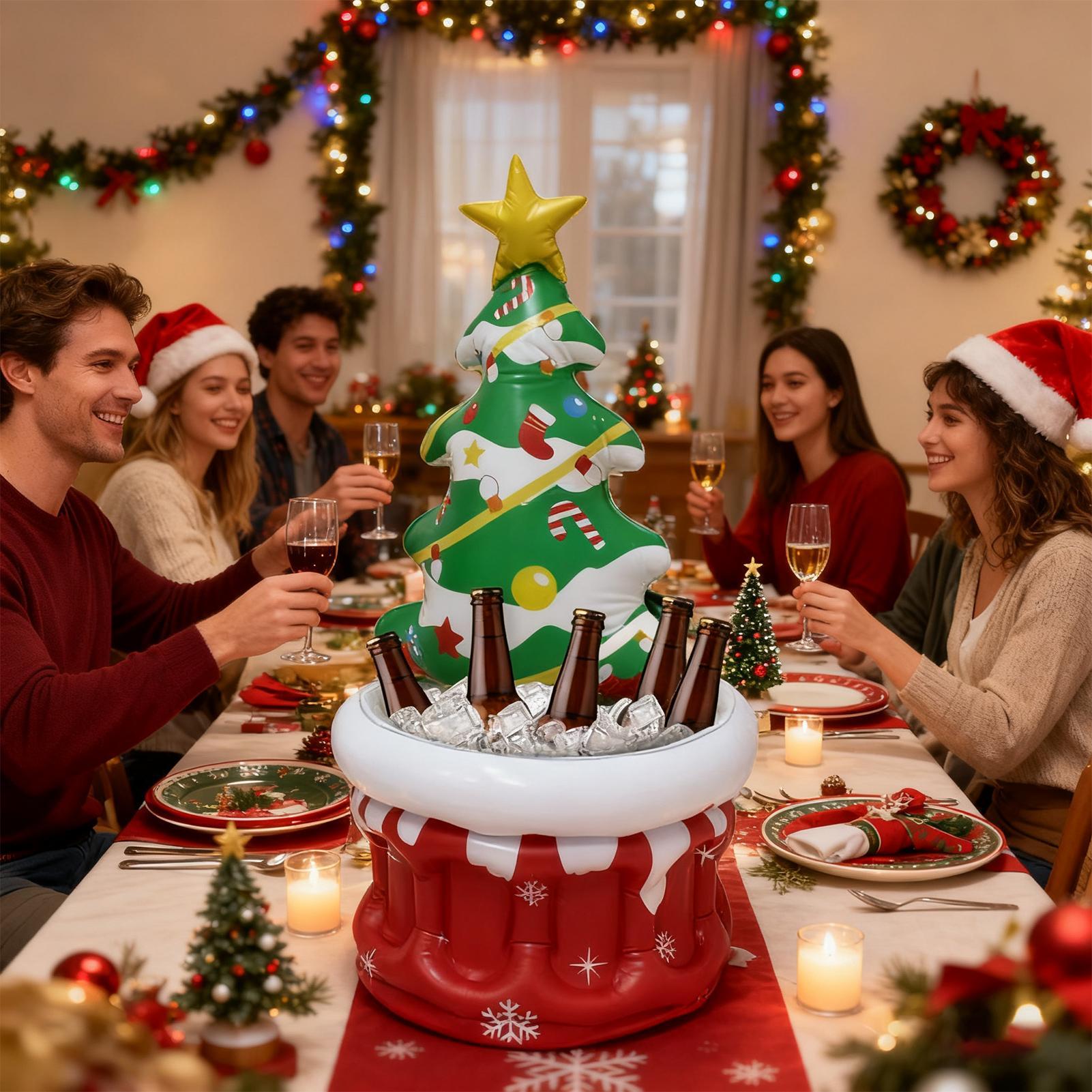 Beer And Wine Festival - Inflatable Cooler Christmas Tree Shape Ice