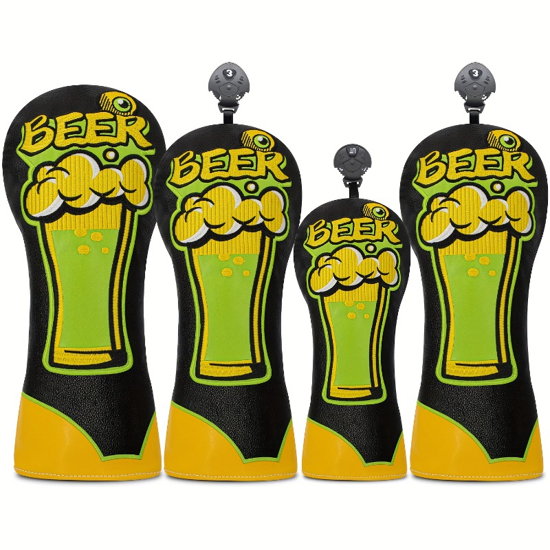 Beer & Wine Grab - Golf Club Head Cover - Beer