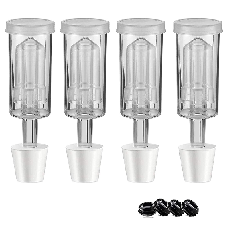 Beer Wine Kit - YLS-Fermentation Lids Airlock Kit With 6Stopper,Air