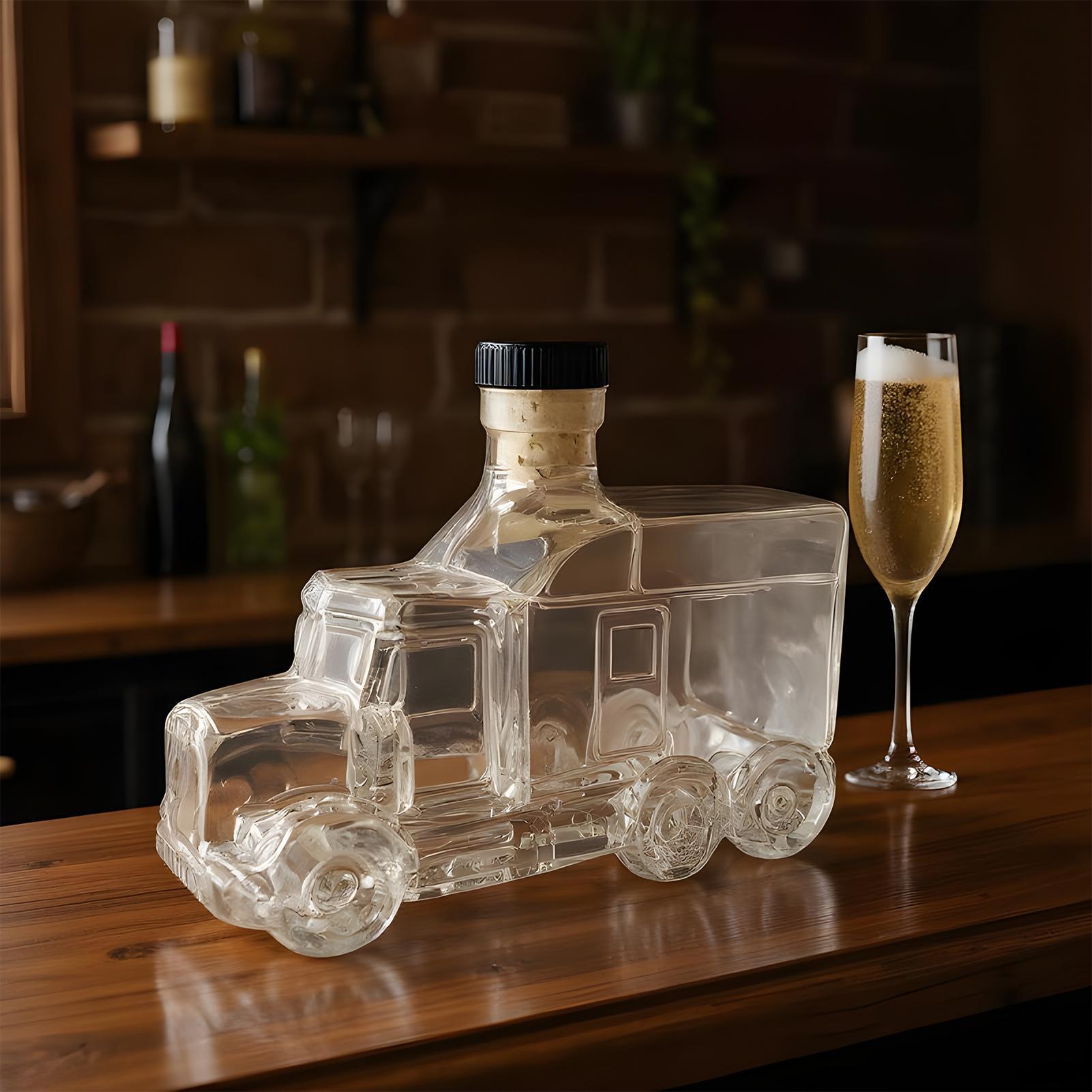 Wine Beer Whiskey - 375ml Decorative Bottle Decanter Bourbon Decanter