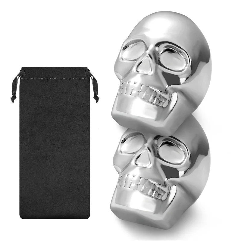 Reusable 2 Skeleton Head Whisk - Wine Beer Whiskey recension och pris