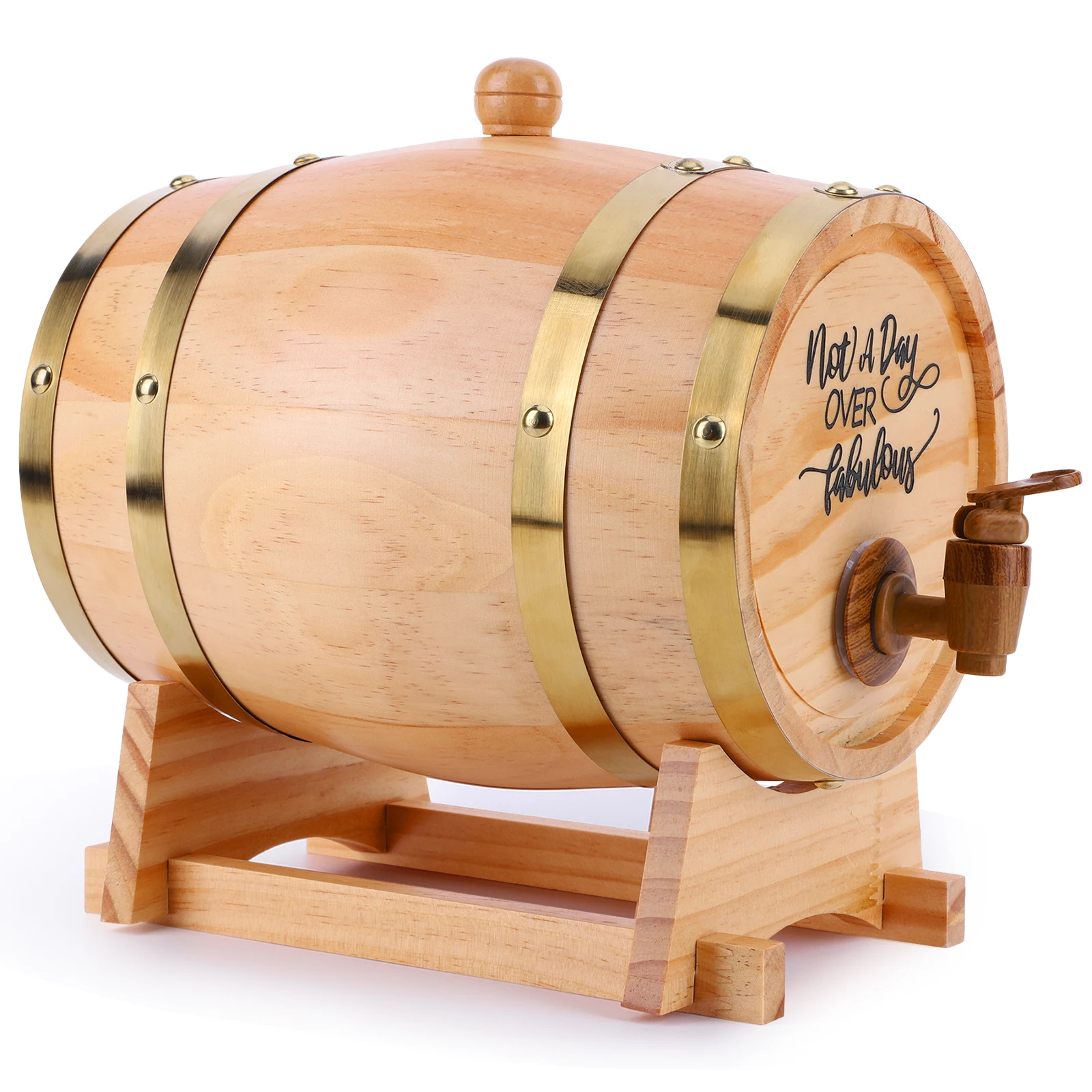 3L Wooden Whiskey Barrel with  - Wine Beer Whiskey recension och pris