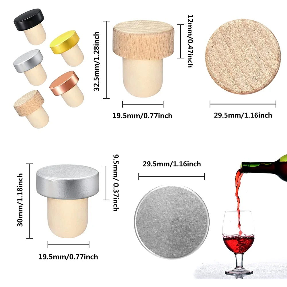 10Pcs Wine Bottle Cork Stopper - Wine Beer Tasting recension och pris