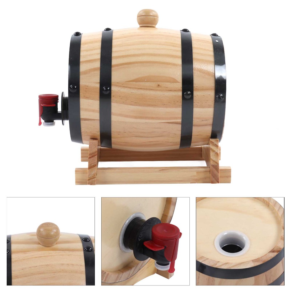7 piece Vintage Pine Wood Wine - Wine Beer Whiskey recension och pris