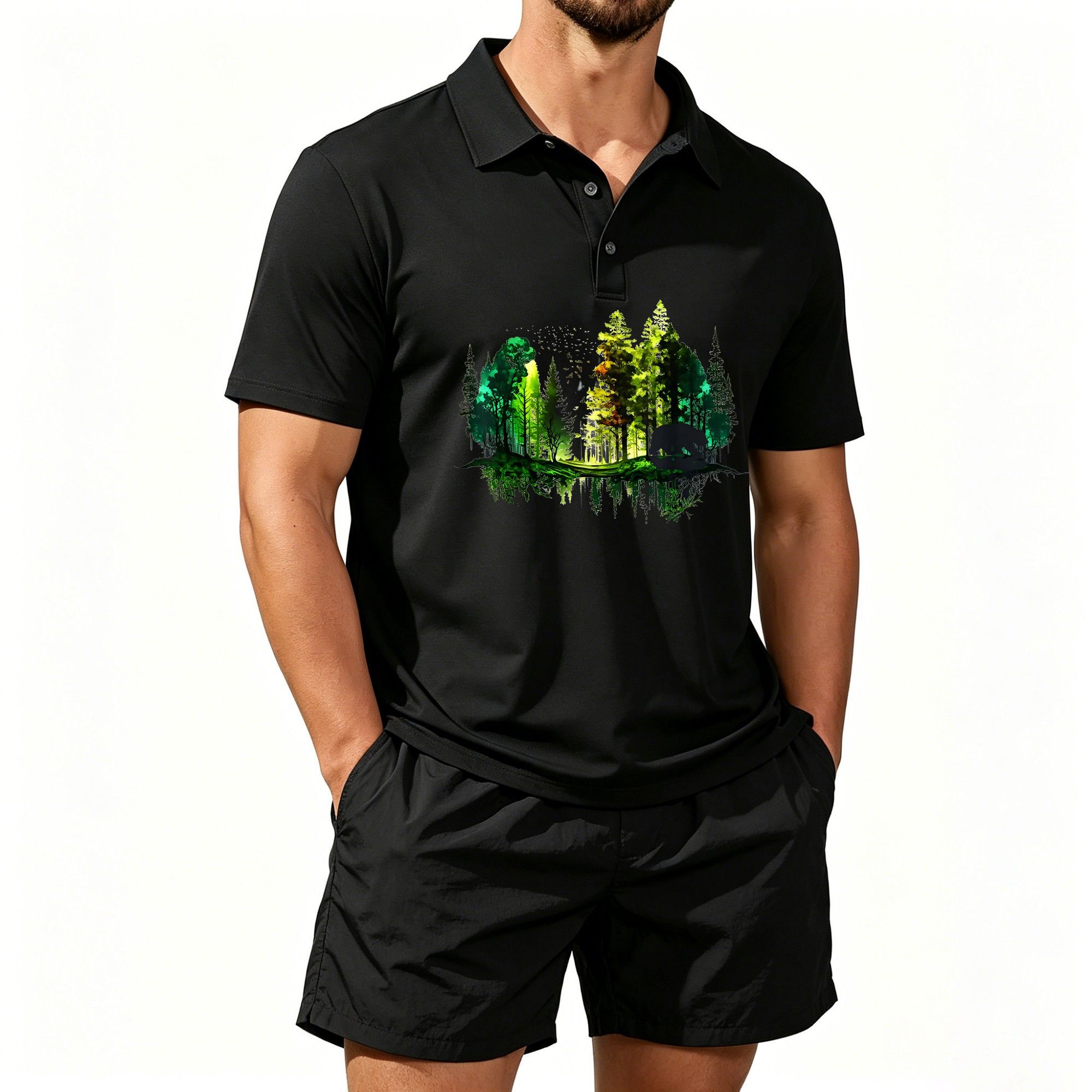 Men's Short-Sleeved Polo Set,  - Beer & Wine Grab recension och pris