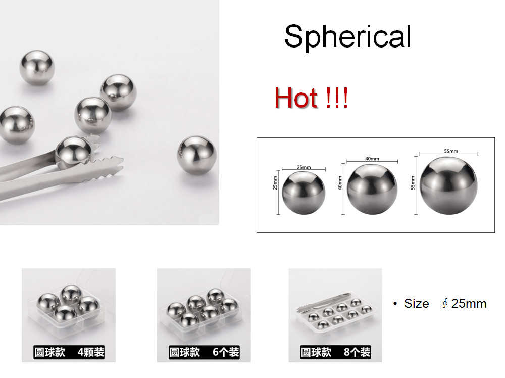 6 Pcs/Lot Sphere Whiskey Stone - Wine Beer Tasting recension och pris