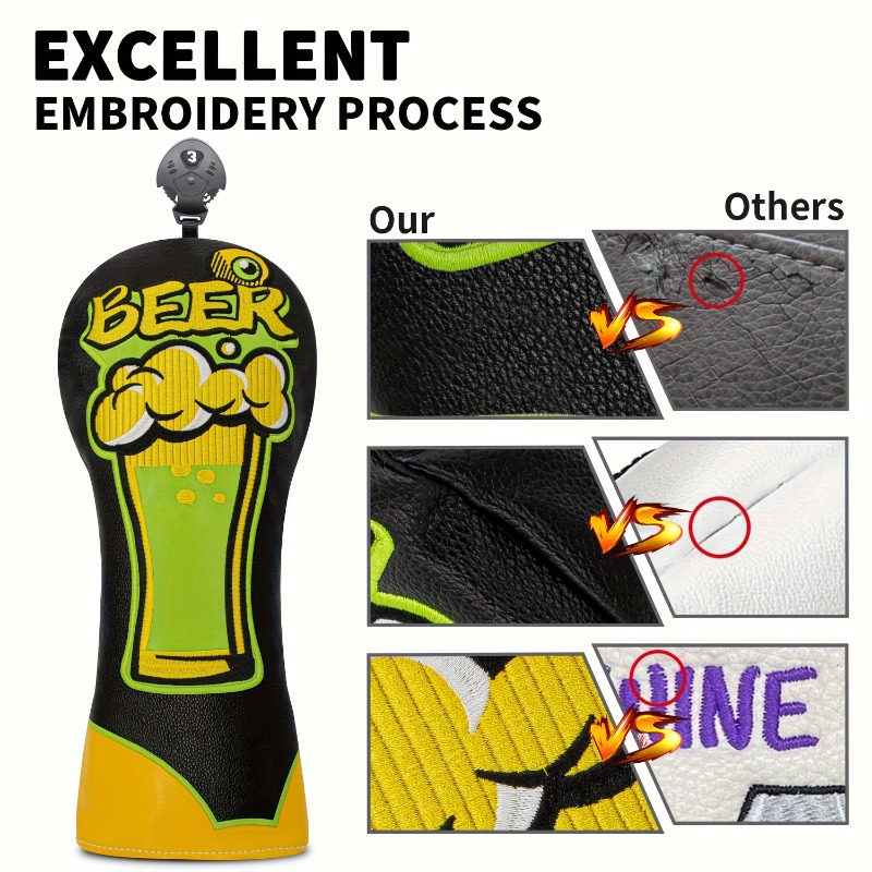 Golf Club Head Cover - Beer Mu - Beer & Wine Grab recension och pris