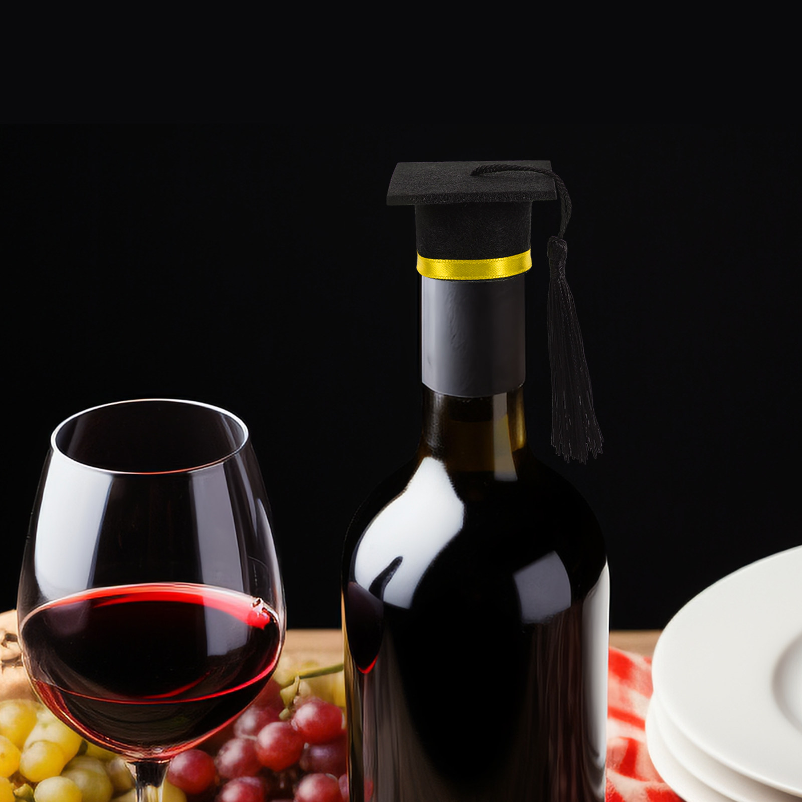 4Pcs Graduation Hat Jar Topper - Beer And Wine Festival recension och pris