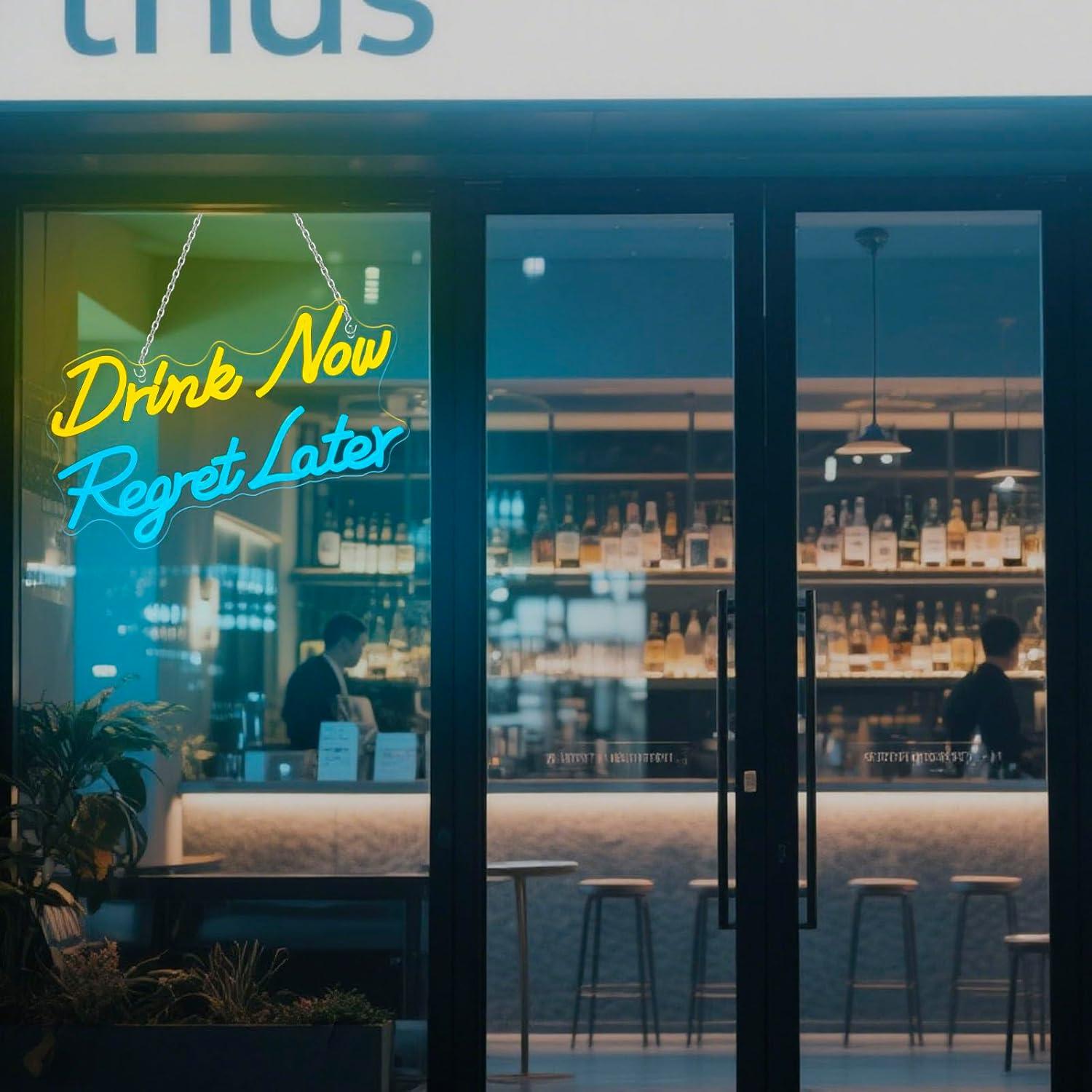 Beer Neon Sign Drink Now Regre - Beer & Wine Grab recension och pris