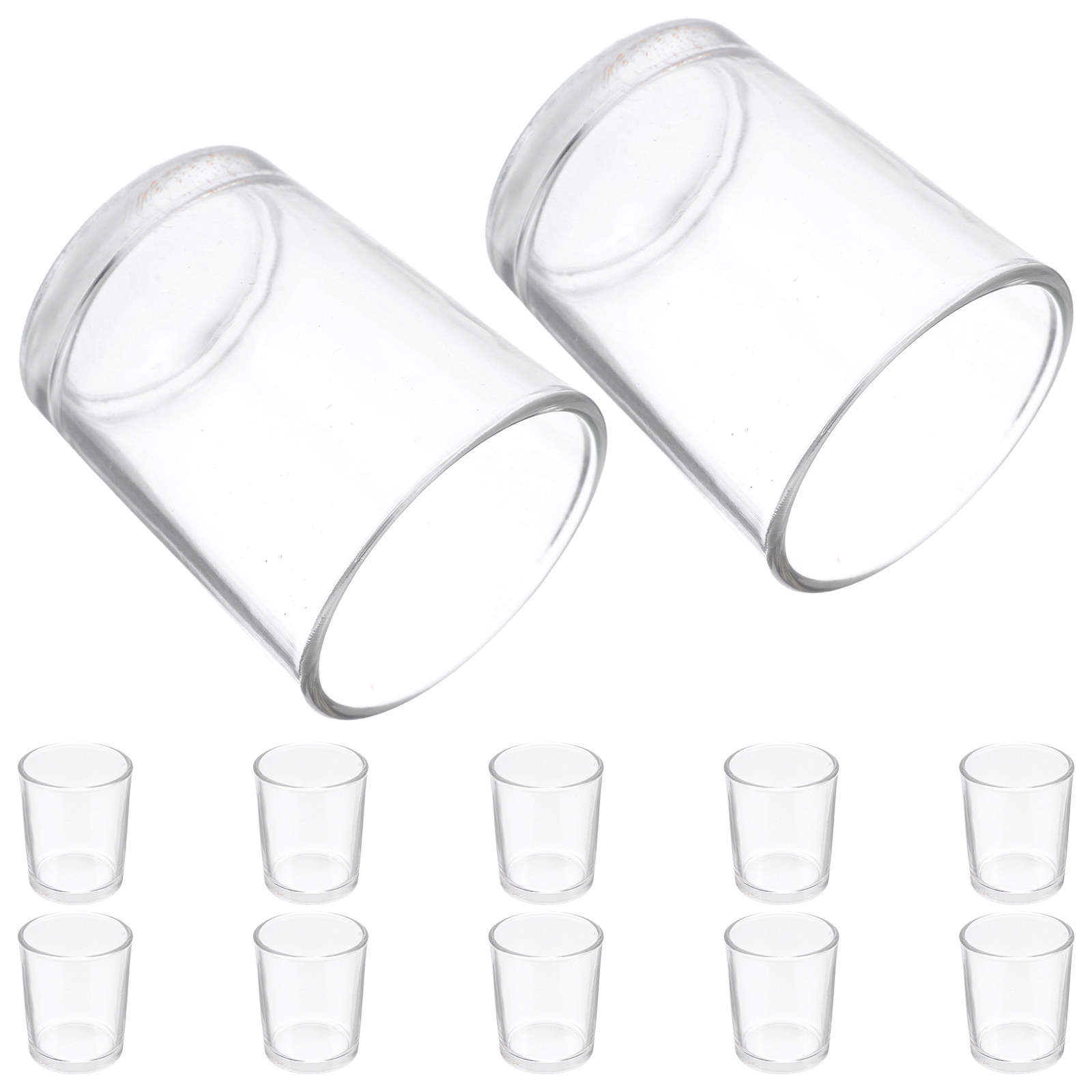 12Pcs Small Transparent Glass  - Wine Beer Glass recension och pris