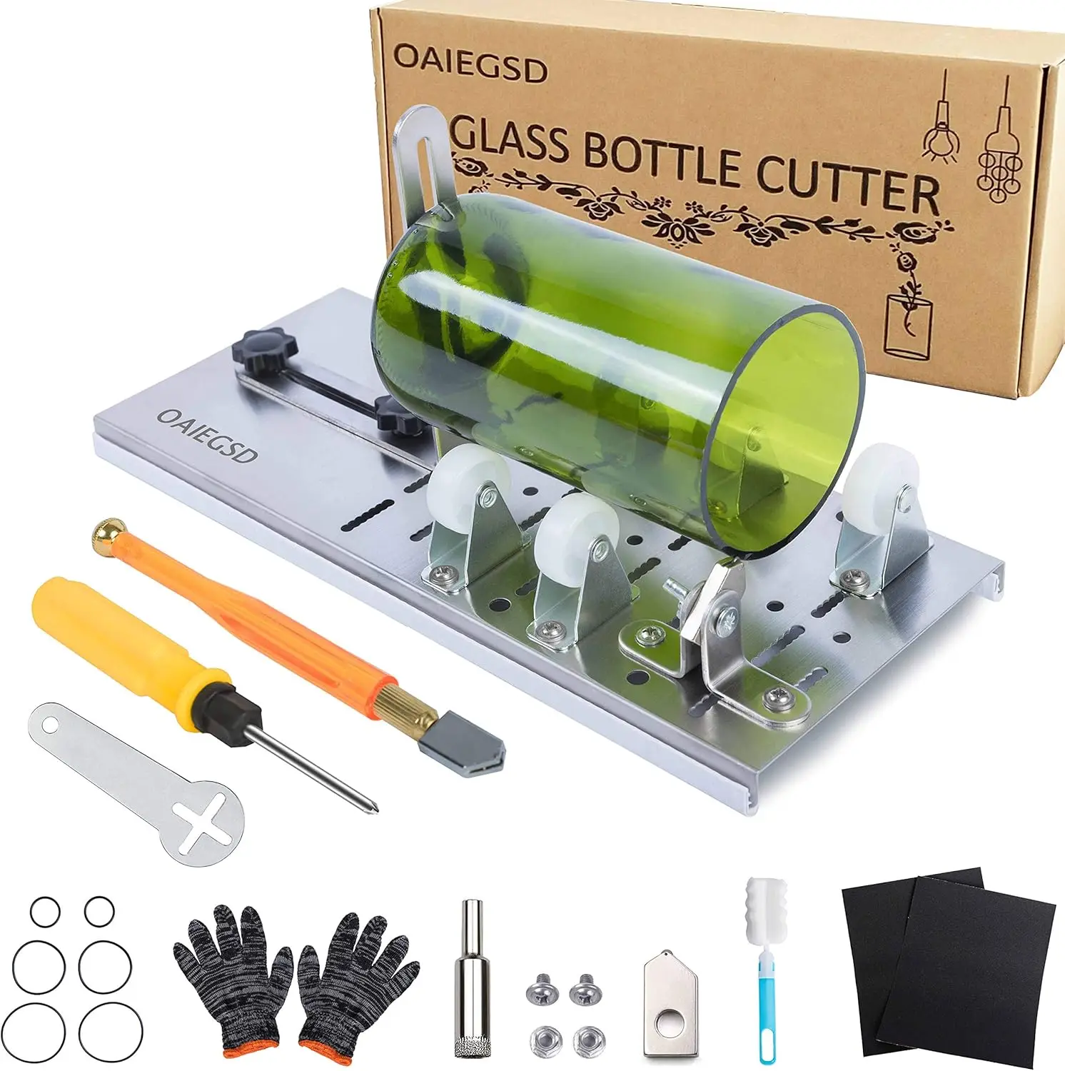 Glass Bottle Cutter Upgraded B - Beer Wine Kit recension och pris
