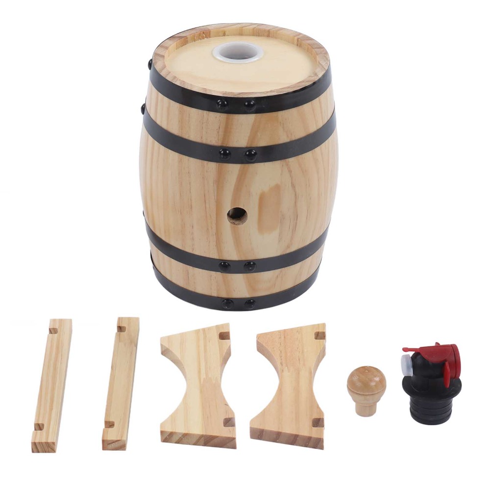 7 piece Vintage Pine Wood Wine - Wine Beer Whiskey recension och pris