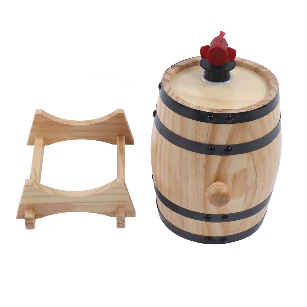 7 piece Vintage Pine Wood Wine - Wine Beer Whiskey recension och pris
