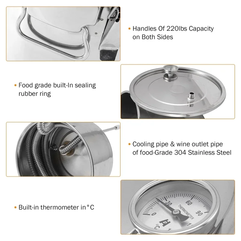 22L Alcohol Brewing Distiller  - Beer Wine Kit recension och pris