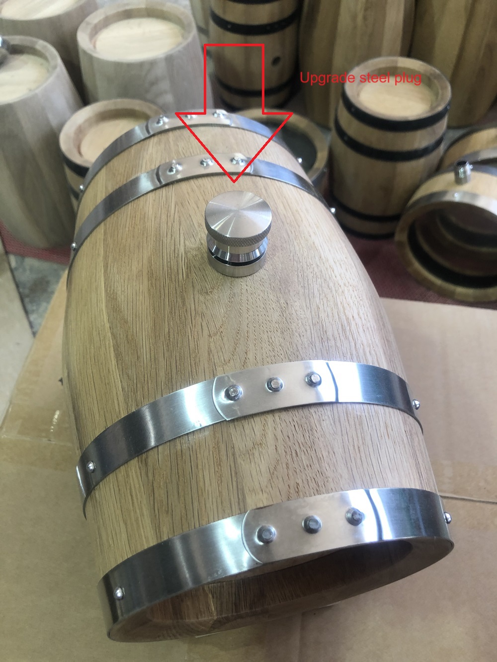 3L Double-sided Glass Wood Oak - Wine Draft Beer recension och pris