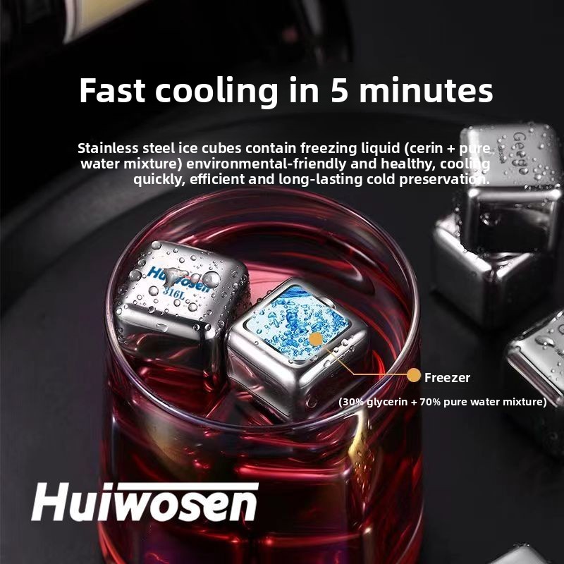 316 Stainless Steel Ice Cube R - Wine Beer Whiskey recension och pris