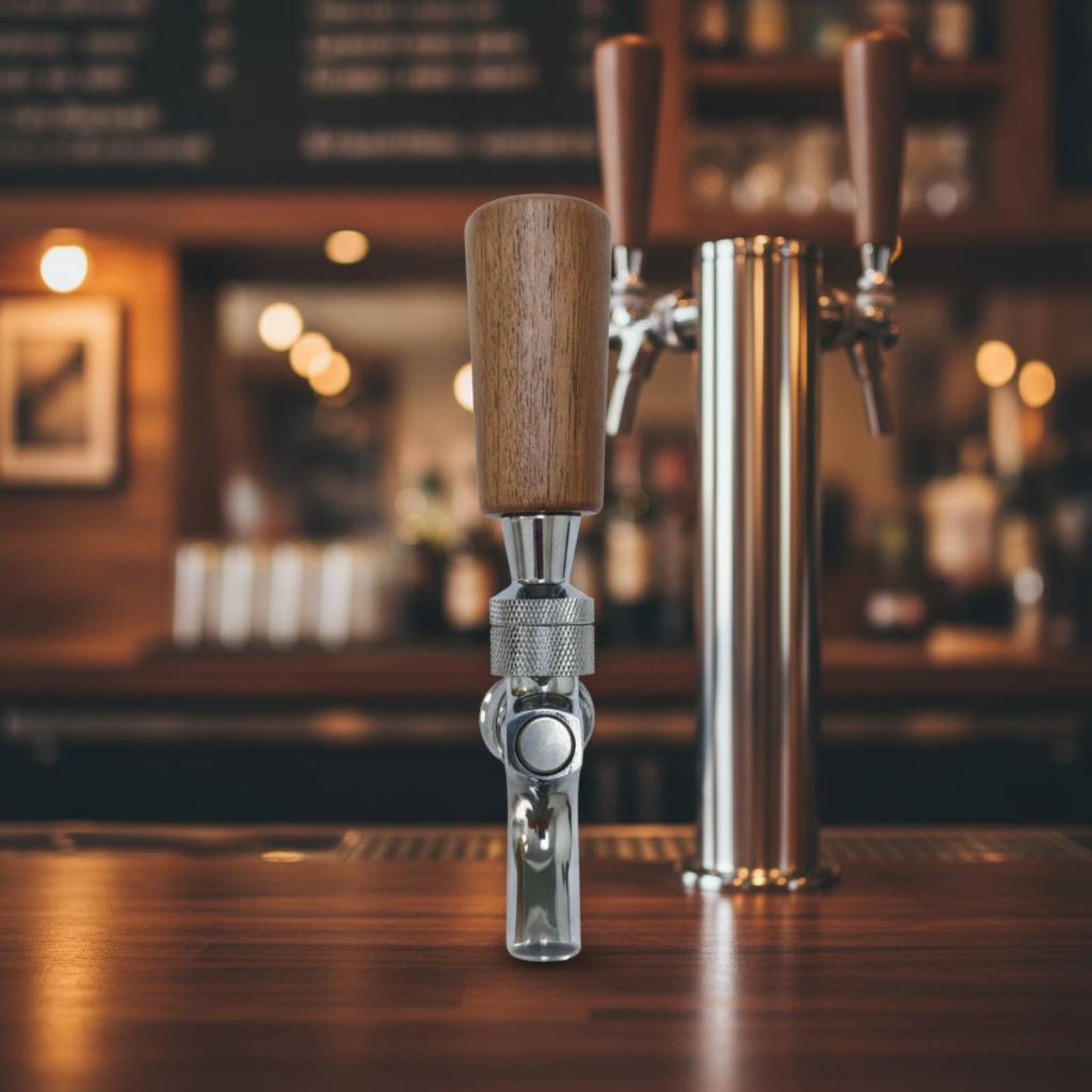 Short Wooden Beer Handle Solid - Wine Beer & Deli Reviews recension och pris