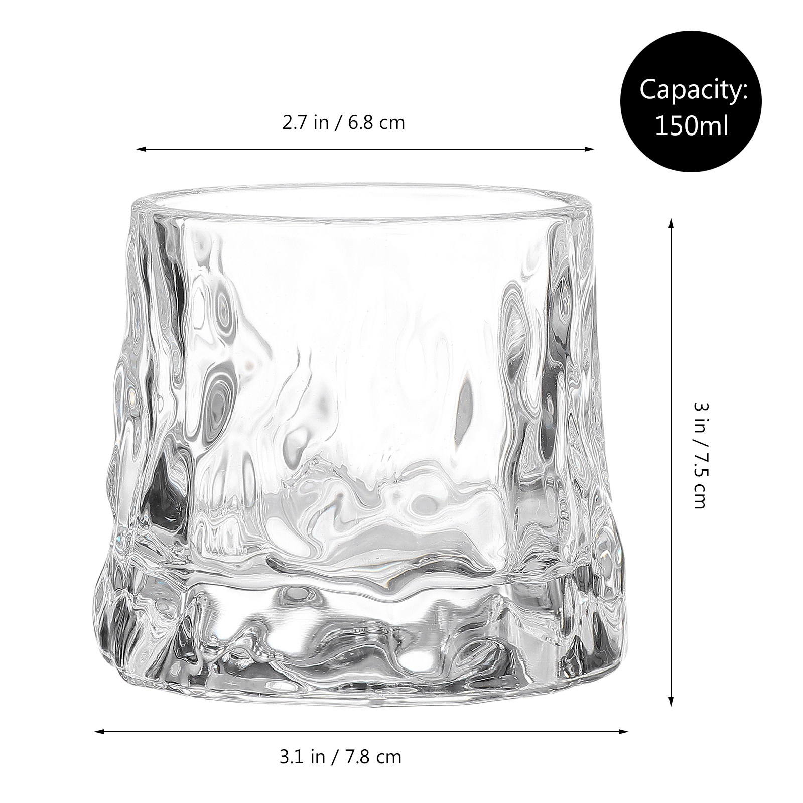 1Pcs Hammered Wine Glass Cup P - Wine Beer Glass recension och pris
