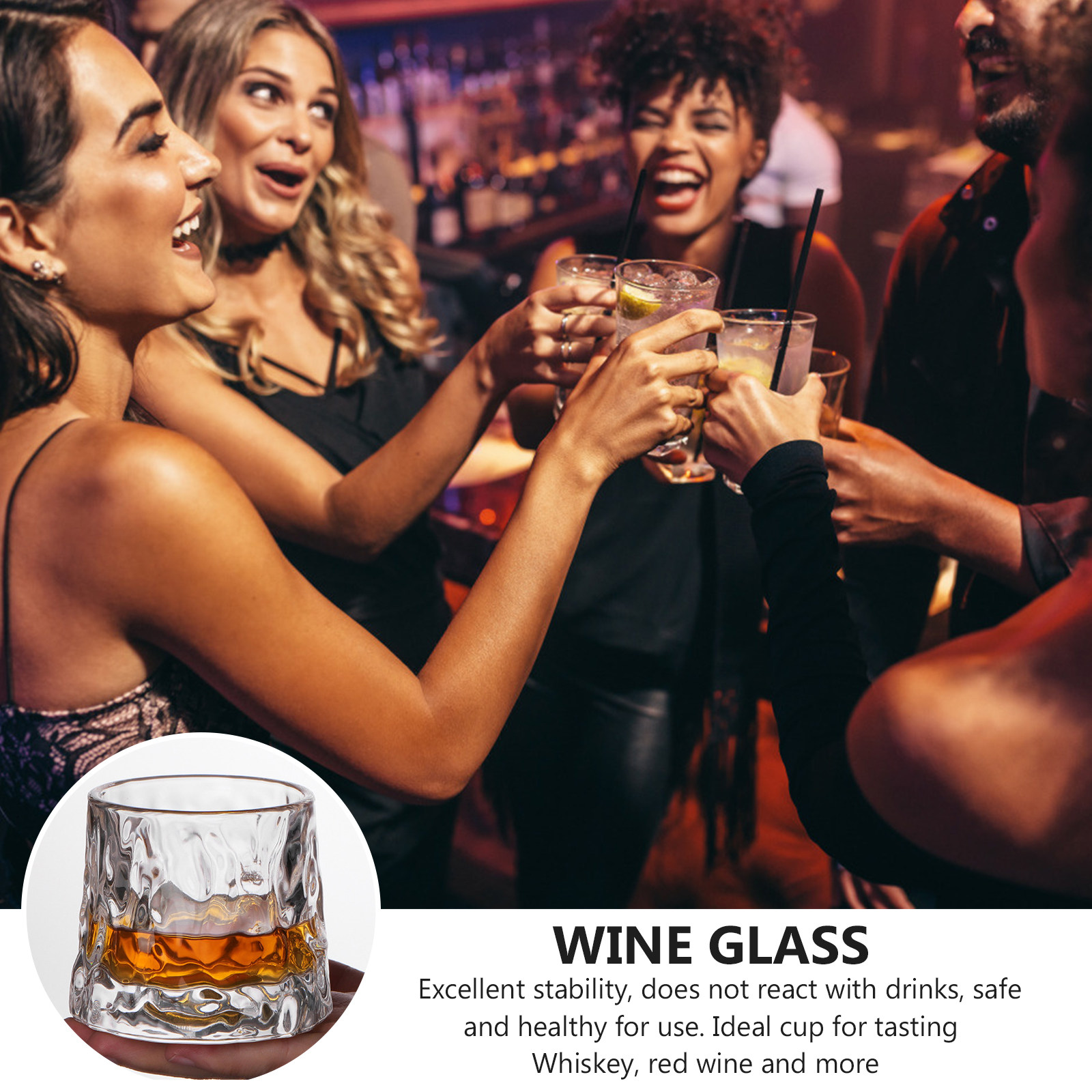 1Pcs Hammered Wine Glass Cup P - Wine Beer Glass recension och pris