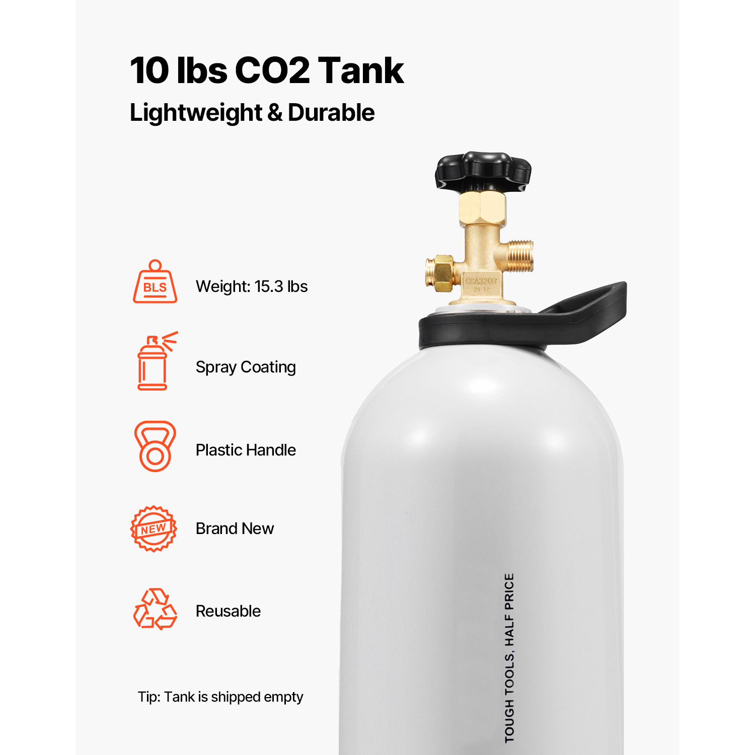 SucceBuy CO2 Tank 10 lbs New A - Beer & Wine Grab recension och pris