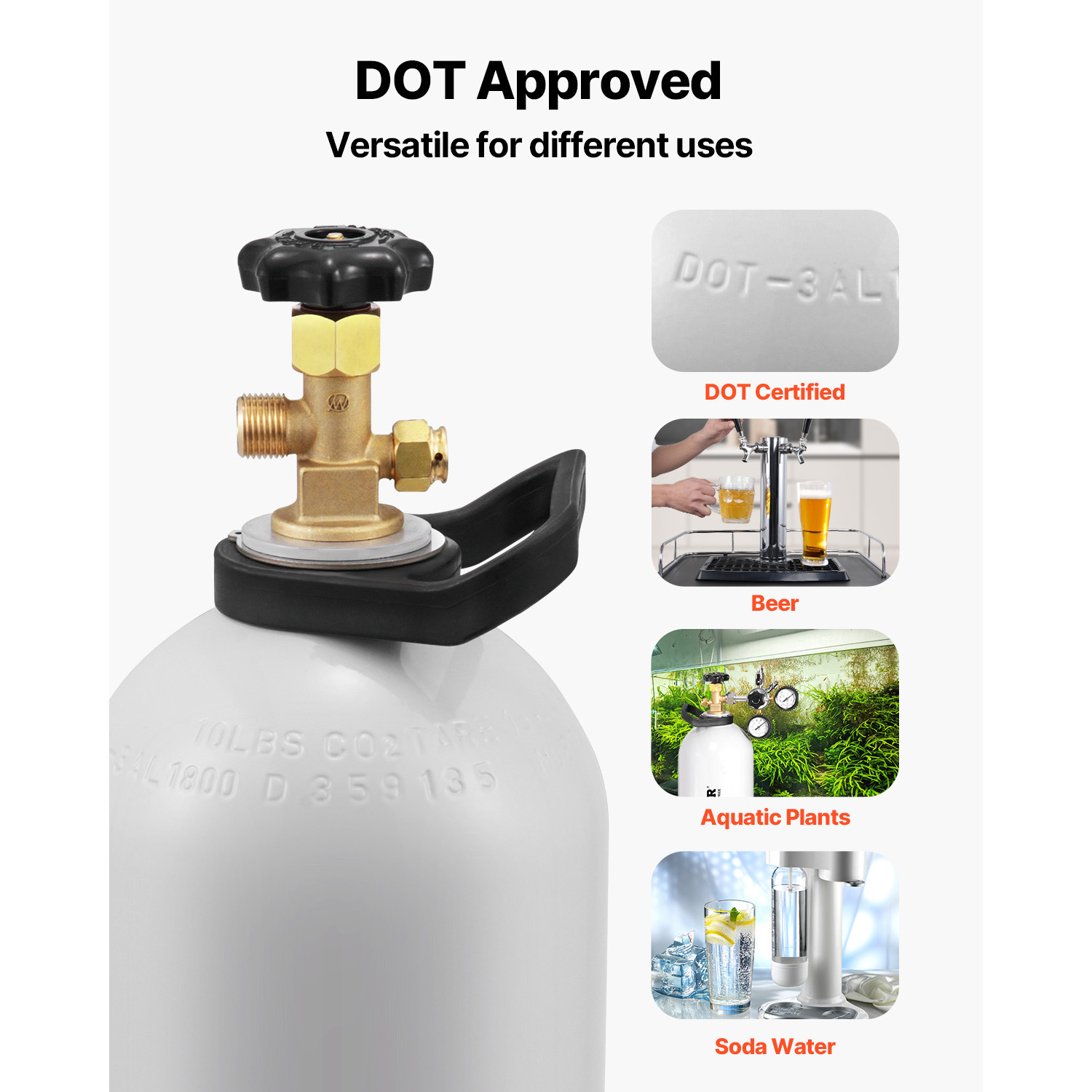 SucceBuy CO2 Tank 10 lbs New A - Beer & Wine Grab recension och pris