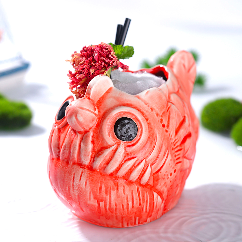 Cute Lantern Fish Cocktail Gla - Wine Beer Glass recension och pris